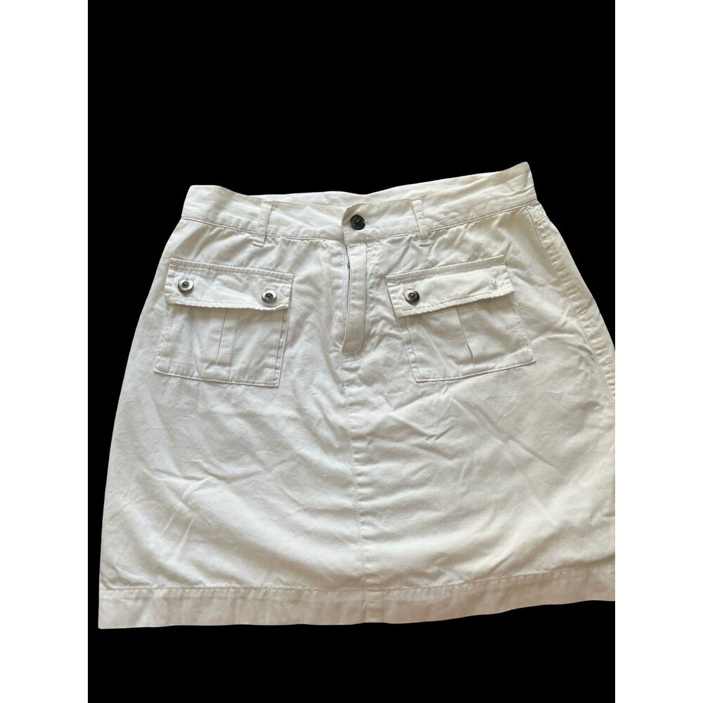 STO white High Waisted Petite Skort 4